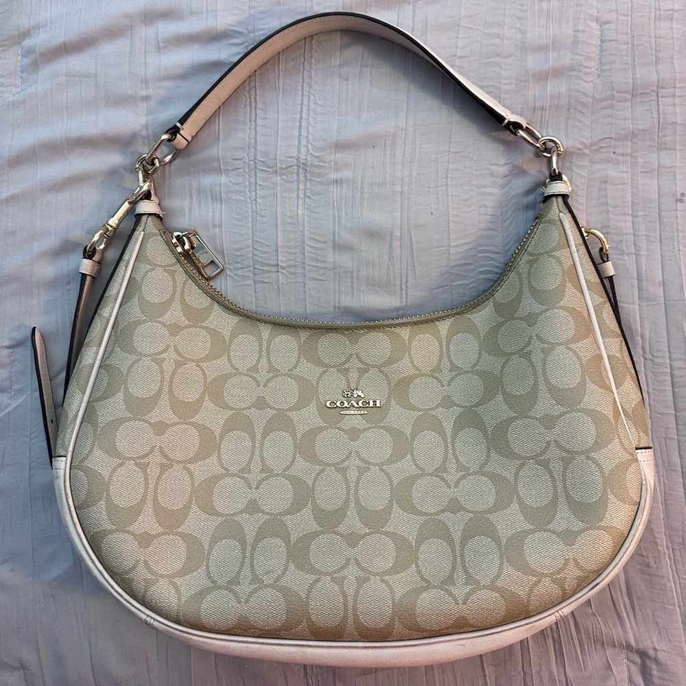 100% Authentic Teri Hobo Bag in Signature Canvas